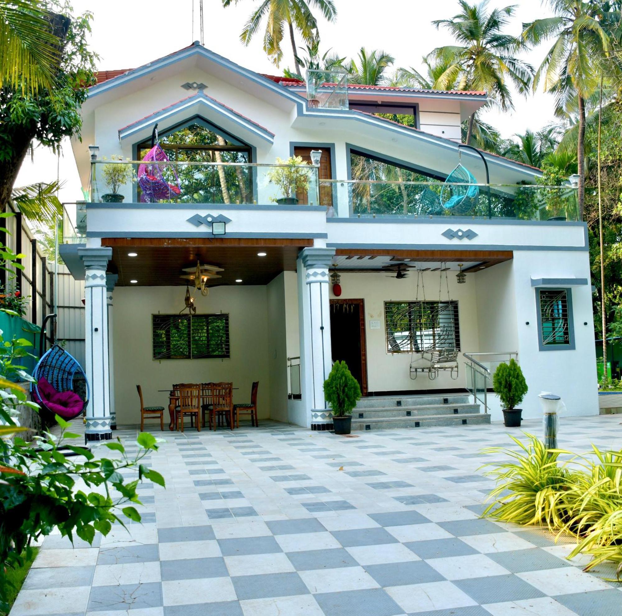 Seas The Day Luxurious 5Bhk Villa 2Min From Awas Beach With Huge Private Pool Alībāg Eksteriør billede