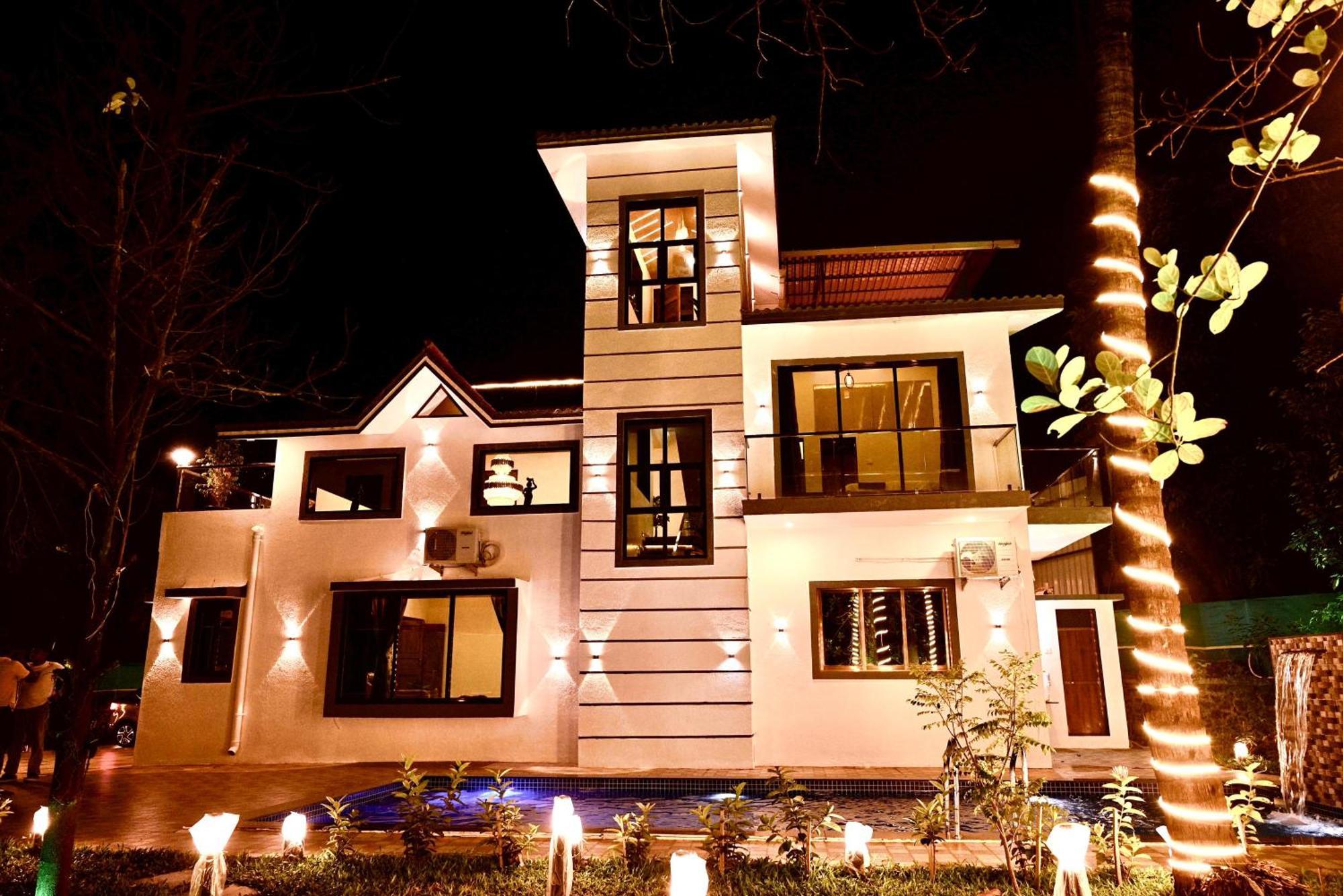Seas The Day Luxurious 5Bhk Villa 2Min From Awas Beach With Huge Private Pool Alībāg Eksteriør billede