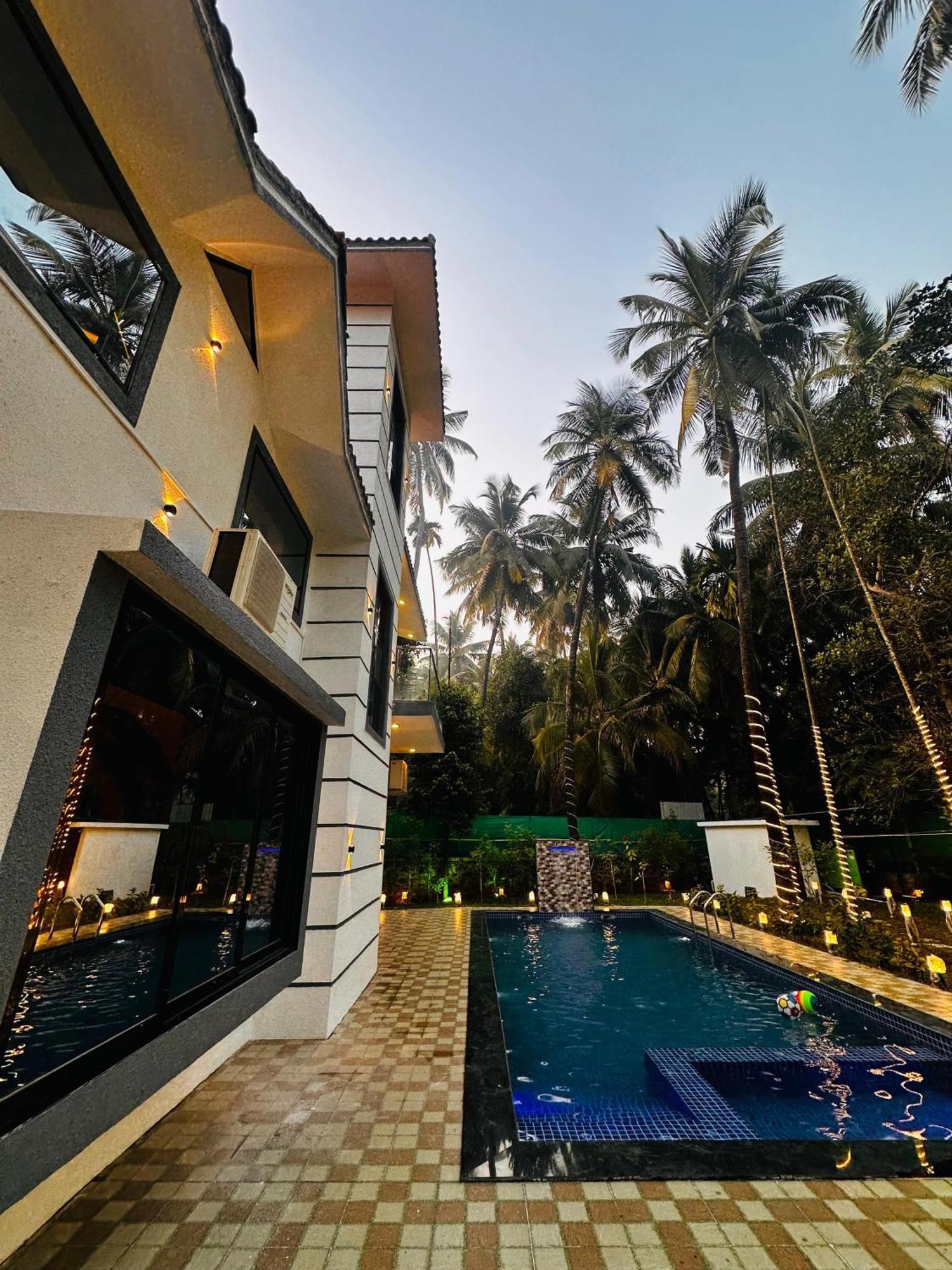 Seas The Day Luxurious 5Bhk Villa 2Min From Awas Beach With Huge Private Pool Alībāg Eksteriør billede