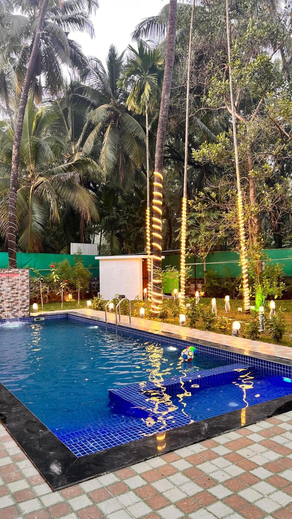 Seas The Day Luxurious 5Bhk Villa 2Min From Awas Beach With Huge Private Pool Alībāg Eksteriør billede