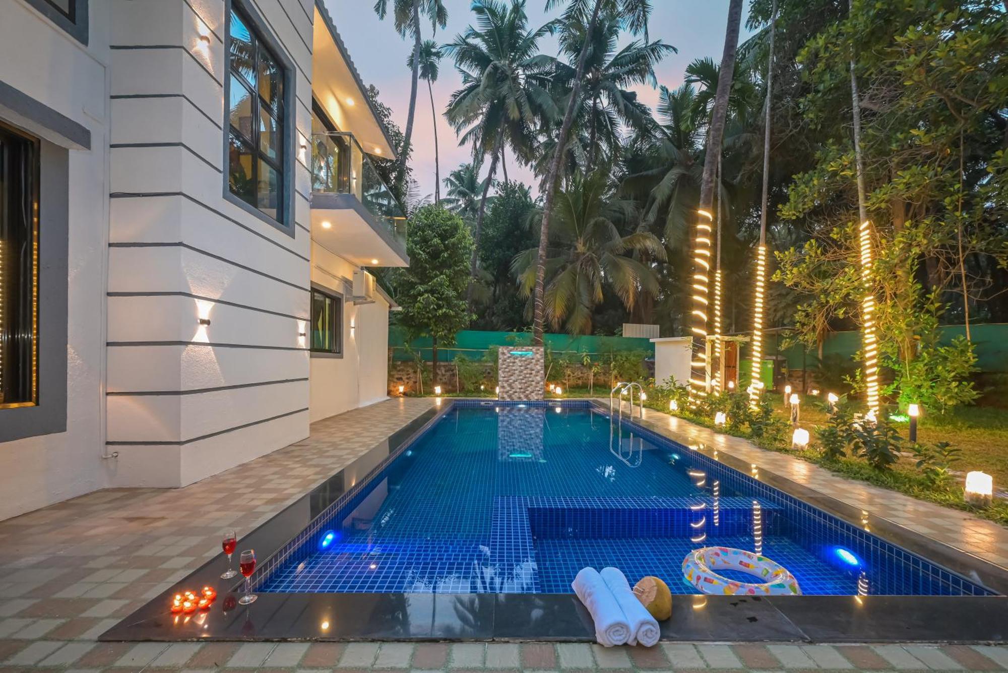 Seas The Day Luxurious 5Bhk Villa 2Min From Awas Beach With Huge Private Pool Alībāg Eksteriør billede