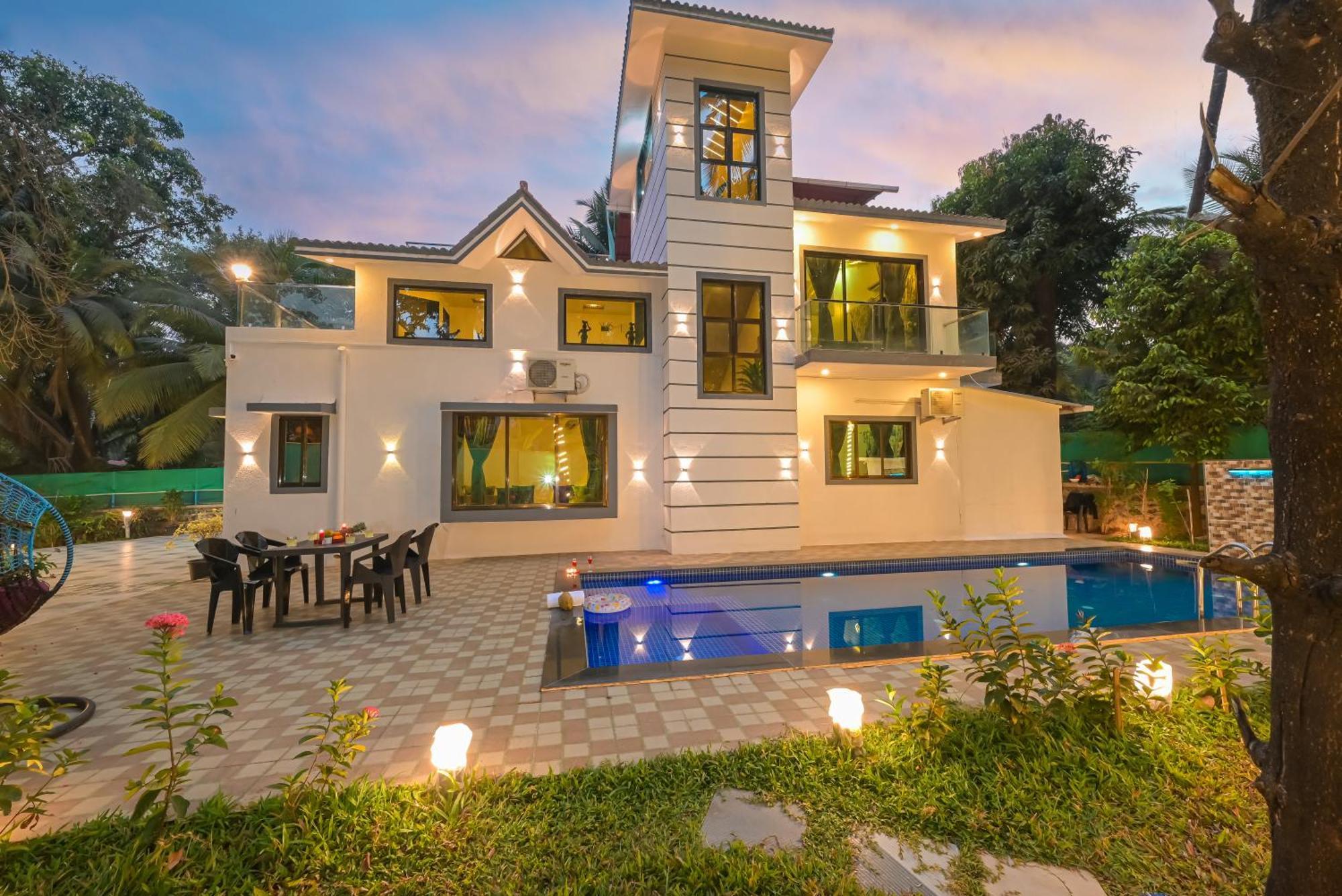Seas The Day Luxurious 5Bhk Villa 2Min From Awas Beach With Huge Private Pool Alībāg Eksteriør billede