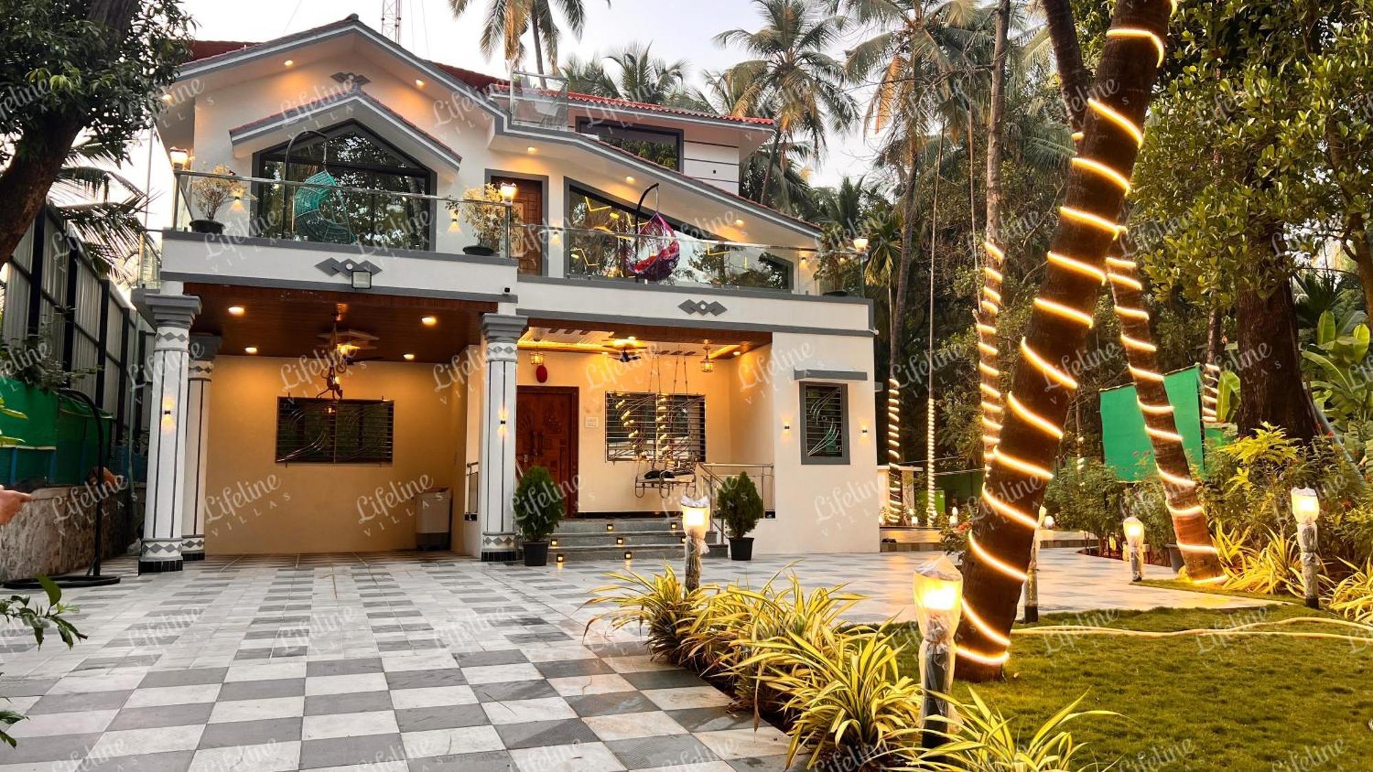 Seas The Day Luxurious 5Bhk Villa 2Min From Awas Beach With Huge Private Pool Alībāg Eksteriør billede