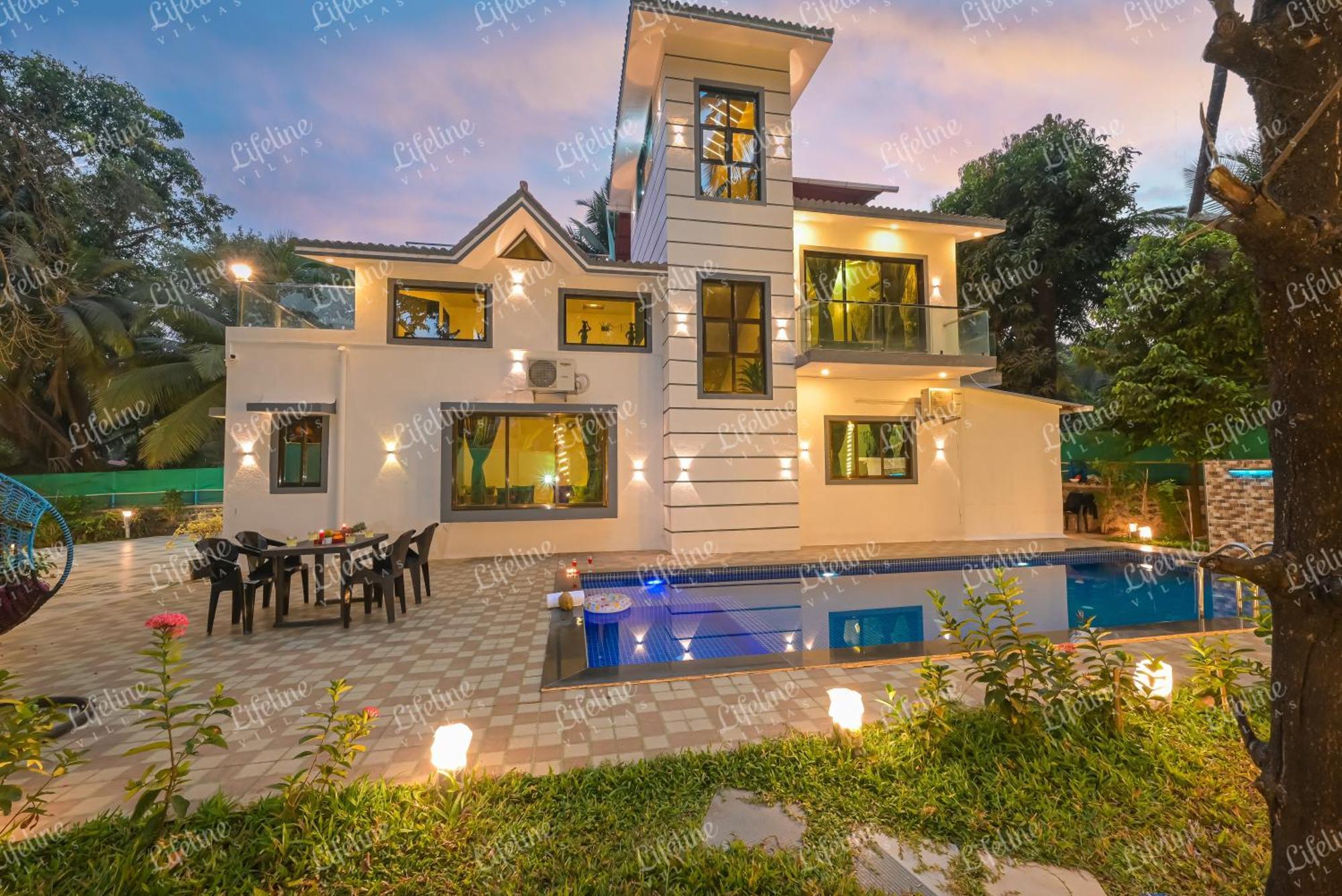 Seas The Day Luxurious 5Bhk Villa 2Min From Awas Beach With Huge Private Pool Alībāg Eksteriør billede